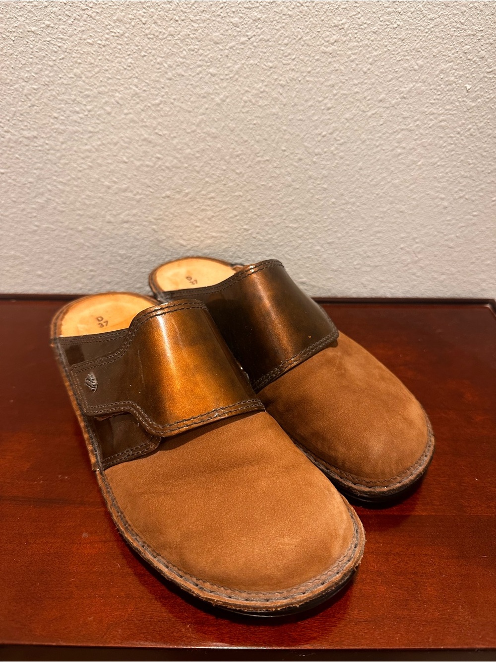 Finn comfort amalfi mule brown metallic